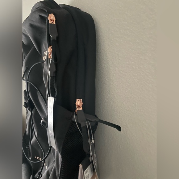 The North Face Jester Luxe Backpack in Black w/ Rose Gold accents - Picture 4 of 6